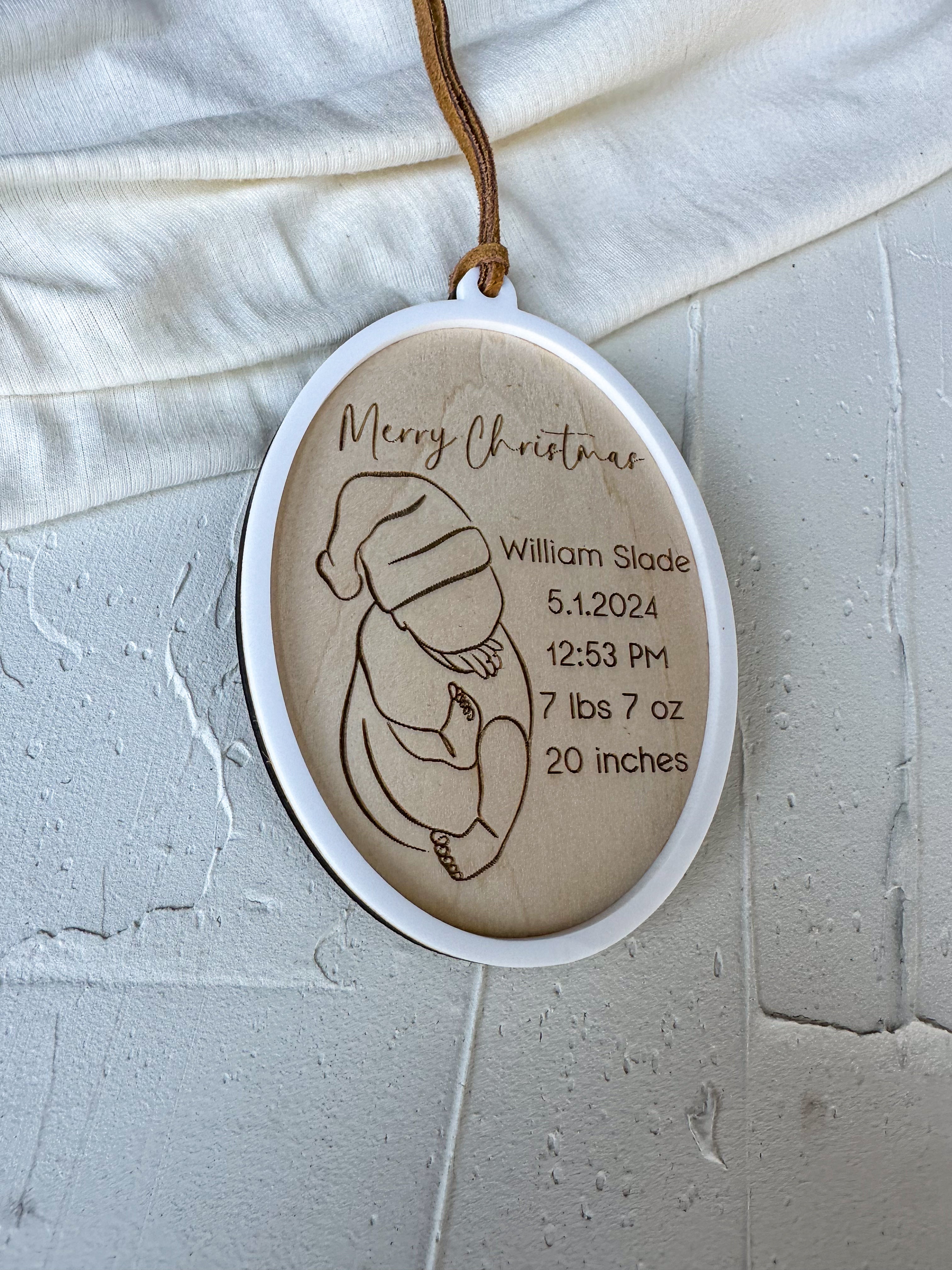 Baby Birth Stat Ornaments