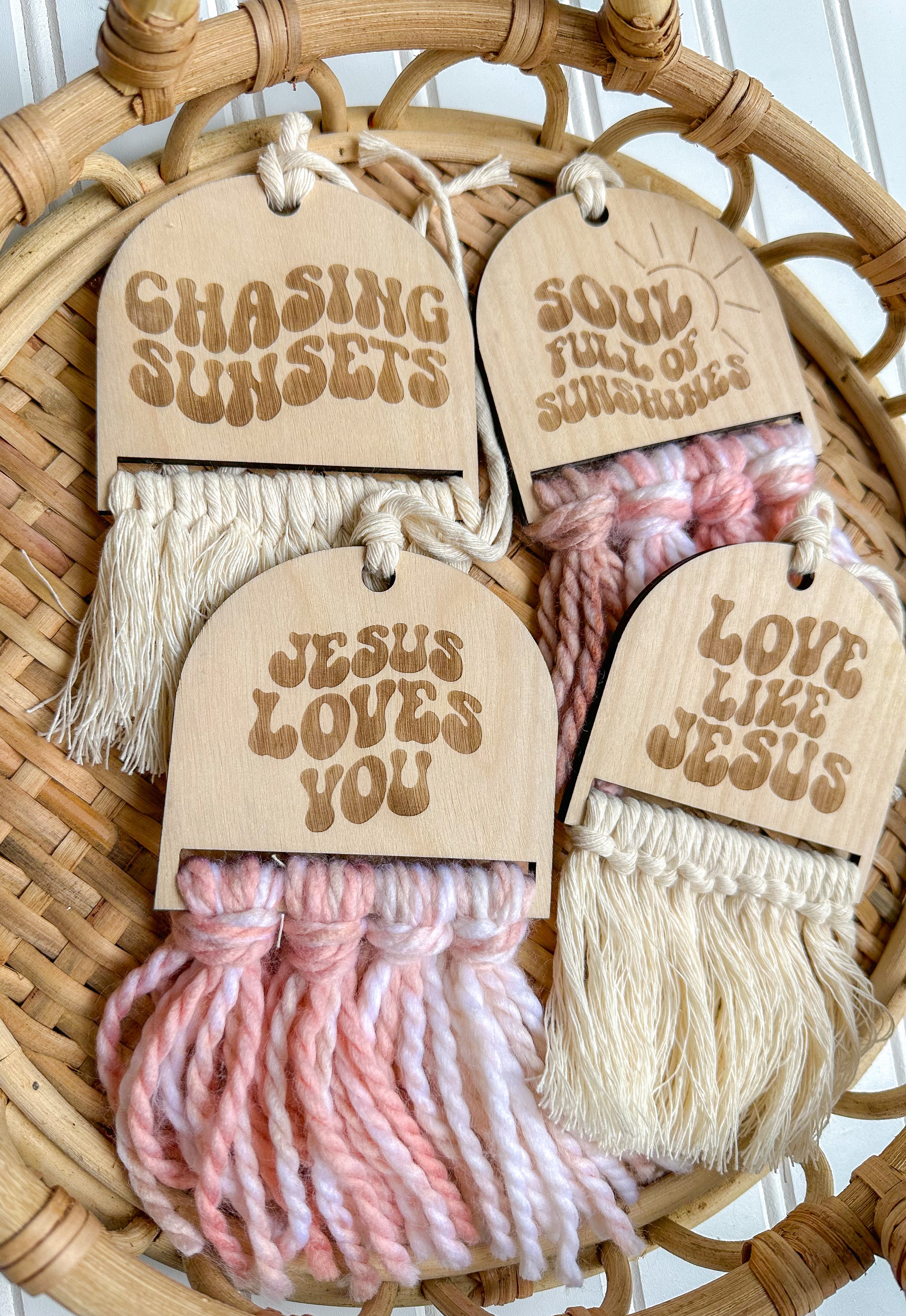 Macrame Car Charm