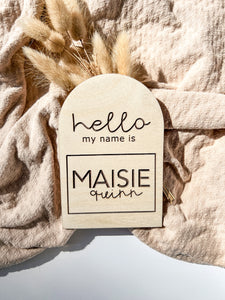 Hello My Name Is | Arch Name announcement