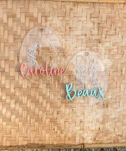 Easter Tags- Clear Floral Letters